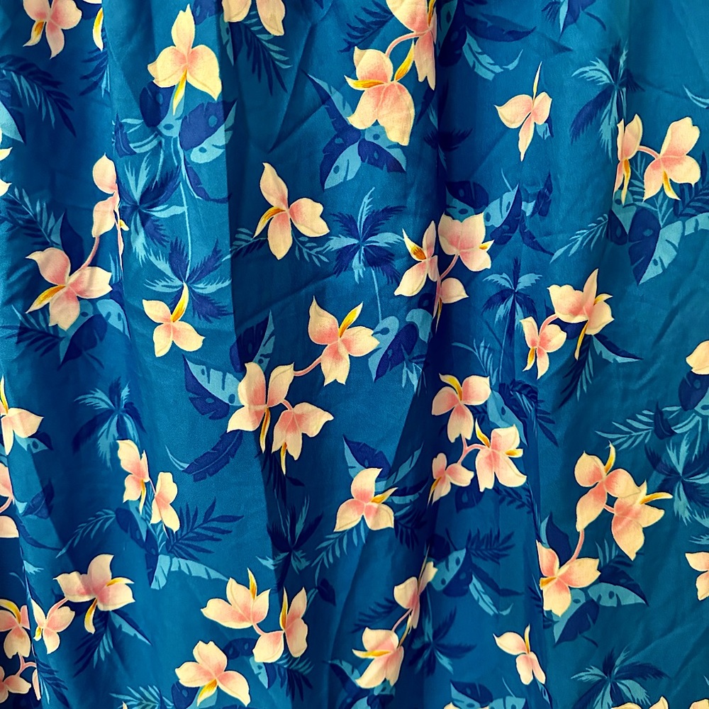 Vintage Hilo Hattie Womens Large Off-Shoulder Flounce Hawaiian Dress Made Hawaii - Picture 7 of 7